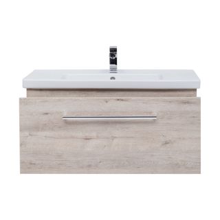 Тумба подвесная Dreja.Rus BIG INN 100 под умывальник Гармония 100, дуб кантри